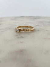 Load image into Gallery viewer, Round Solitaire Engraved Engagement
