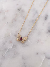 Load image into Gallery viewer, Ruby with Diamond Butterfly &amp; Necklace
