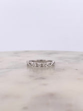 Load image into Gallery viewer, 3 Stone Infinity Ring - WG
