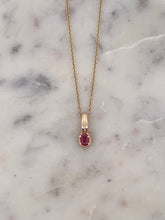 Load image into Gallery viewer, Ruby Diamond Pendant

