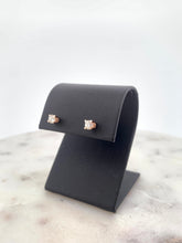 Load image into Gallery viewer, 14k Rose Gold Diamond Earrings
