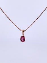 Load image into Gallery viewer, Pink Tourmaline Oval Pendant

