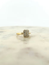 Load image into Gallery viewer, Pave Emerald Cluster Engagement
