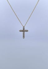 Load image into Gallery viewer, Yellow Gold Diamond Cross
