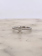 Load image into Gallery viewer, Emerald Half Eternity Engagement
