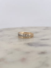 Load image into Gallery viewer, Two Tone Men Channel Set Ring

