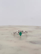 Load image into Gallery viewer, Emerald Bypass Ring
