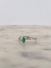 Load image into Gallery viewer, Emerald Bypass Ring
