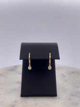 Load image into Gallery viewer, Pear Dangle Hoop Earrings
