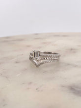 Load image into Gallery viewer, Emerald Half Eternity Engagement

