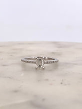 Load image into Gallery viewer, Emerald Half Eternity Engagement
