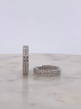 Load image into Gallery viewer, 2D - Double Diamond Hoops
