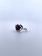 Load image into Gallery viewer, Garnet Heart Ring
