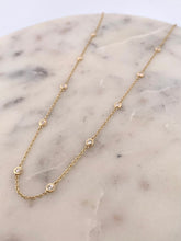 Load image into Gallery viewer, 10 Diamond Bezel Necklace
