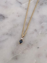 Load image into Gallery viewer, Blue Sapphire Oval Pendant
