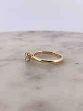 Load image into Gallery viewer, Emerald Solitaire with Hidden Halo Engagement

