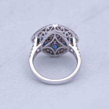 Load image into Gallery viewer, Blue Sapphire Diamond Fashion Ring
