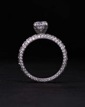 Load image into Gallery viewer, Round 3D Eternity Engagement Ring
