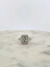 Load image into Gallery viewer, Aquamarine Pave Ring
