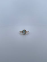 Load image into Gallery viewer, Oval Aquamarine &amp; Baguette Accents
