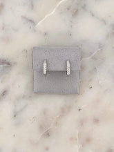 Load image into Gallery viewer, Hexagon Pave Huggie
