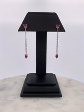 Load image into Gallery viewer, Dangle Ruby Earrings
