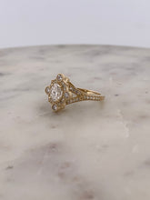 Load image into Gallery viewer, Oval Halo Fancy Engagement Ring
