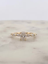 Load image into Gallery viewer, Oval with Marquees Engagement Ring
