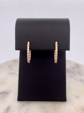 Load image into Gallery viewer, 2D Diamond Hoops - YG
