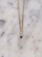 Load image into Gallery viewer, Blue Sapphire Oval Pendant
