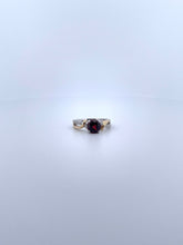 Load image into Gallery viewer, Garnet Two Tone Band
