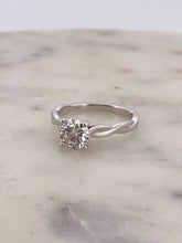 Load image into Gallery viewer, Round Solitaire Swirl Engagement
