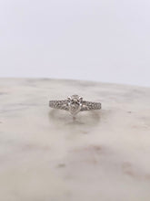 Load image into Gallery viewer, Pear Open Band Engagement Ring
