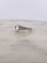 Load image into Gallery viewer, Pear Open Band Engagement Ring
