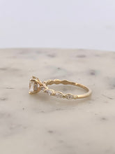 Load image into Gallery viewer, Oval with Marquees Engagement Ring
