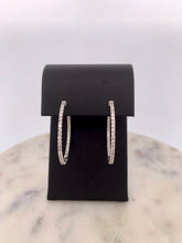 Load image into Gallery viewer, 2D Diamond Hoops- WG
