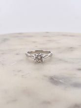 Load image into Gallery viewer, Round Solitaire Swirl Engagement
