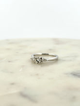 Load image into Gallery viewer, 3 Stone Engagement Ring- Marquee Sides
