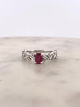 Load image into Gallery viewer, Ruby Baguette Ring
