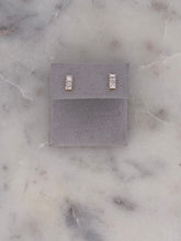 Load image into Gallery viewer, Baguette Diamond Earrings
