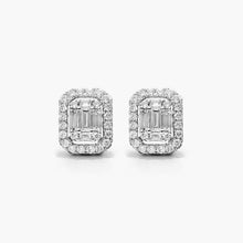 Load image into Gallery viewer, Cluster Earrings- 18k

