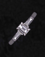 Load image into Gallery viewer, Emerald 3 Stone Engagement Ring
