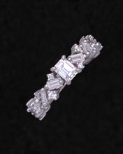 Load image into Gallery viewer, Baguette Cluster Engagement Ring
