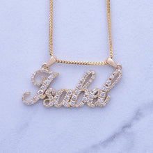 Load image into Gallery viewer, Custom Diamond Name Pendant
