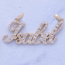 Load image into Gallery viewer, Custom Diamond Name Pendant
