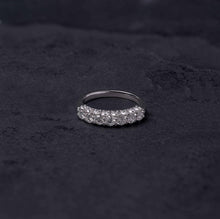 Load image into Gallery viewer, 3D Half Band - Platinum

