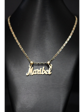 Load image into Gallery viewer, Custom Gold Name Pendant
