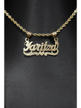 Load image into Gallery viewer, Custom Gold Name Pendant
