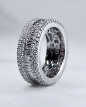 Load image into Gallery viewer, Baguette 4 Row Eternity Band
