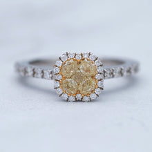Load image into Gallery viewer, Yellow Clover Ring
